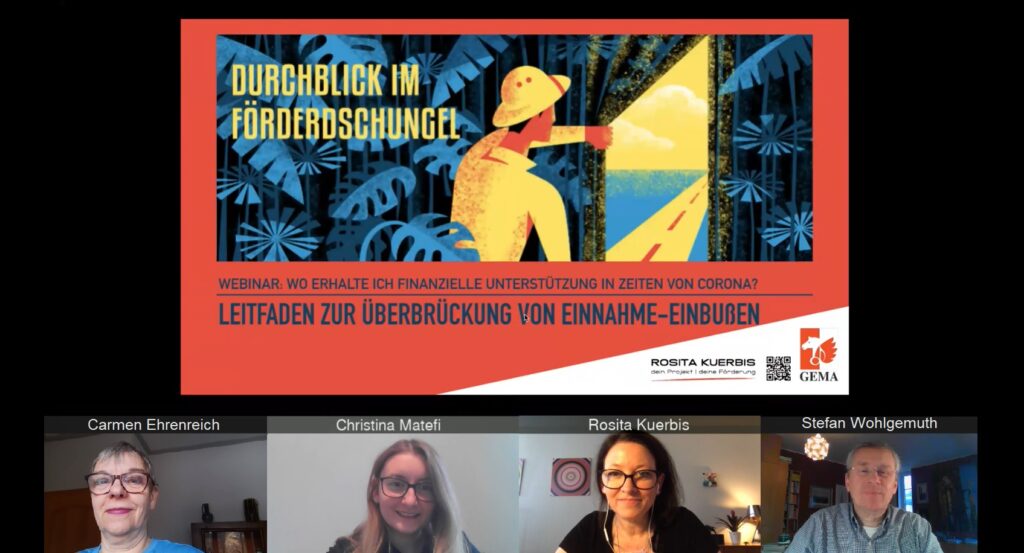 Das Förder-Webinar in Vorbereitung: Das Team Mitglieder-Relationship und Rosita Kürbis