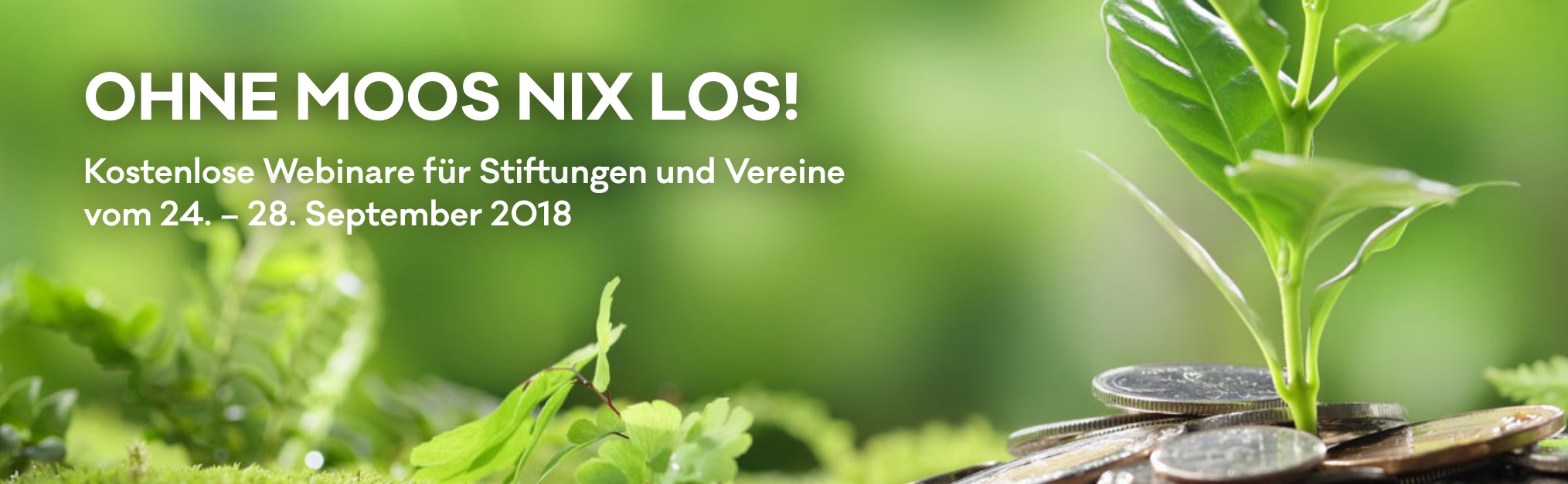 Kostenlose Webinare auf der Online-Stiftungswoche 24. - 28. September 2018